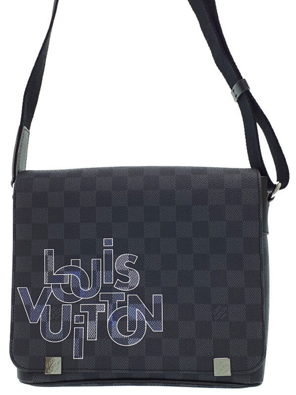 Louis Vuitton Damier Graphite Black District Shoulder Bag